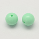 Opaque Acrylic Round Beads SACR-Q100-6mm-M091-2