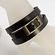 Leather Triple Wrap Bracelets BJEW-C300-8-3