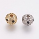 Perles de zircone cubique micro pave en Laiton ZIRC-P075-01-1