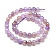 Dyed Natural Agate Faceted Round Beads Strands G-E267-24-3