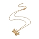 Ожерелье с подвеской в виде бабочки NJEW-C026-01G-W-2