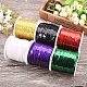 PandaHall Elite about 100 Yards/Roll Flat Round Purple AB-Color Plastic Paillette Beads Sequin Beads Roll Ornament Accessories For Decoration PVC-PH0001-14C-6
