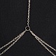 Doppelschicht-Kette Halskette für Körper sexy Frauen NJEW-C00002-02-2