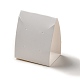 長方形の折りたたみ可能な紙のジュエリーディスプレイカード  イヤリング&ネックレスディスプレイ用ジュエリーオーガナイザーホルダー  ホワイト  完成品：6.5x5.05x8.05cm  24.5x6.5x0.05cm  穴：1.5mm EDIS-E011-01A-2