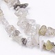 Quartz rutile brins pierre de perles naturelles G-R192-16-3