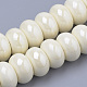 Perles en porcelaine manuelles PORC-Q219-13x9-F25-1
