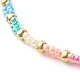 Bracelet de perles de graines de verre pour fille femme BJEW-JB06746-02-5