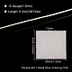 Benecreat 1pc 999スターリングシルバーワイヤー  ラウンド  1枚両面スエード生地シルバーポリッシュクロス  銀  1.5mm  約0.98フィート(0.3m)/箱 STER-BC0001-71A-2