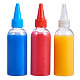 Benecreat 3 couleurs bouteille vide en plastique pour liquide DIY-BC0009-19-7