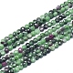 Chapelets de perles de rubis en zoïsite naturelle G-D0003-A64-1