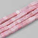 Natural Pink Opal Beads Strands G-Q961-12-6x6-1