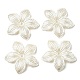ABS Imitation Pearl Beads, Flower, 40x42x5mm, Hole: 2mm