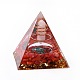 Decorazioni per la visualizzazione della casa della piramide di orgonite in resina G-PW0004-56A-02-2