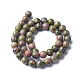 Chapelets de perles en unakite naturelle G-K287-19-8mm-2