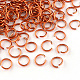アルミ製ワイヤーオープンタイプ丸カン  レッドオレンジ  18ゲージ  8x1.0mm  約18000個/1000g ALUM-R005-1.0x8-12-1