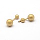 Textured 316L Stainless Steel Ball Belly Navel Rings Studs Body Piercing Jewelry AJEW-G008-B-08G-1