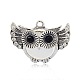Antique Silver alliage de tonalité pendentifs hibou des yeux de chat pour Halloween PALLOY-J419-01AS-1