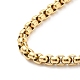 304 Stainless Steel Box Chain Necklace for Men Women NJEW-A008-05G-2