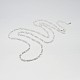 Iron Figaro Chain Necklace Making MAK-J009-35S-2