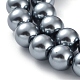 Umweltfreundliche runde Perlenstränge aus gefärbtem Glasperlen X-HY-A002-8mm-RB077-3