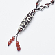 Buddhistische Schmuck natürliche tibetischen Stil Dzi Achat Perlen Halsketten NJEW-I206-01A-2