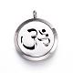 316 Surgical Stainless Steel Diffuser Locket Pendants STAS-P102-089G-1