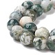 Chapelets de perles en agate d'arbre naturelle G-S281-15-10mm-4