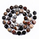 Chapelets de perles en jaspe avec images naturelles G-S362-067B-2