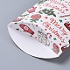 クリスマスギフトカード枕箱  ホリデーギフト用  キャンディーボックス  クリスマスクラフトパーティーの好意  カラフル  16.5x13x4.2cm CON-E024-01A-3