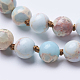 Colliers de perles en jaspe de régalite naturelle / jaspe impérial / sédiment marin X-NJEW-P202-36-A04-2