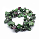 Natural Ruby in Zoisite Beads Strands G-K220-40-2