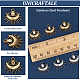 Unicraftale 12pcs 2 couleurs 304 pendentifs en acier inoxydable STAS-UN0050-75-5