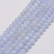 Brins de perles d'agate bleu clair naturel G-G970-38-8mm-1