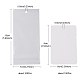 100Pcs Rectangle Paper One Pair Earring Display Cards with Hanging Hole CDIS-YW0001-02B-5