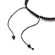 Bracelet de perles tressées en acrylique BJEW-JB08552-04-5
