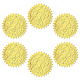 12 лист самоклеящихся наклеек с тиснением золотой фольги DIY-WH0451-024-1