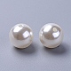18 mm de color blanco cremoso perlas de imitación perlas acrílicas sueltas cuentas redondas para diy joyería de moda para niños X-PACR-18D-12-3