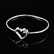 Simple Design Brass Heart Torque Bangles For Women BJEW-BB12227-2