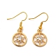 Rack Plating Brass Micro Pave Cubic Zirconia Dangle Earrings EJEW-P221-01G-1