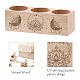 CREATCABIN Wooden Tealight Candle Holder Gift Lotus Sun Moon Set of 3 Candlestick Stand Memorial Candle Ornaments Table Decor for Loss of Loved Remembrance Gifts 6.5 x 5.5inch (without candles) DIY-WH0375-004-3