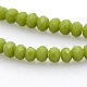 Imitation Jade Glass Faceted Rondelle Beads Strands GLAA-A024A-07-1