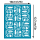Olycraft plantillas de arcilla de 5x4 pulgada patrón de plantas pantalla de seda para arcilla polimérica plantas bohemias plantillas de pantalla de seda plantillas de transferencia de malla plantilla de malla bohemia para fabricación de joyas de arcilla polimérica DIY-WH0341-163-2
