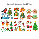 Weihnachtsthema haustier wärmeübertragungsfolie logo aufkleber set DIY-WH0230-059-2