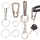 Wadorn kit de fabricación de clip de llavero con mosquetón diy FIND-WR0009-09-1