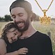 Word Daddy's Little Girl Pendant Necklace JN1040A-7