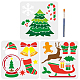 Mayjoydiy 3 Stück Weihnachtsthema-Schablonen DIY-MA0001-50A-1