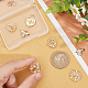 Beebeecraft 1 Box 8Pcs 4 Style Bee Charms 18K Gold Plated and Cubic Zirconia Flower Honeycomb Pendants Charms Insects Earring Findings for DIY Jewelry Making KK-BBC0004-19-3