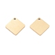 Ion Plating(IP) 304 Stainless Steel Pendants STAS-O133-08F-G-1
