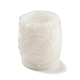 バレンタインデー 3D ローズピラー DIY キャンドルシリコンモールド  香りのよいキャンドル作りに  ホワイト  11x10cm DIY-K064-03A-4