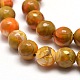 Dyed Natural Agate Faceted Round Beads Strands G-E267-37-2